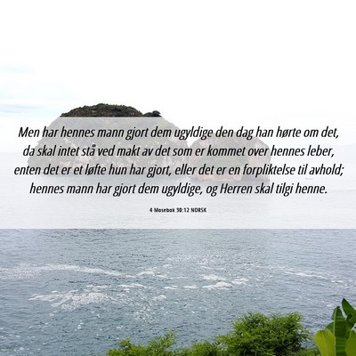Picture 06 - 4 Mosebok 30:12 NORSK - Men har hennes mann gjort dem ugyldige den dag - Bible Verse Picture