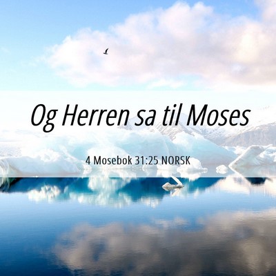 Picture 06 - 4 Mosebok 31:25 NORSK - Og Herren sa til - Bible Verse Picture
