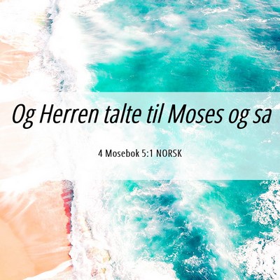Picture 06 - 4 Mosebok 5:1 NORSK - Og Herren talte til Moses og - Bible Verse Picture