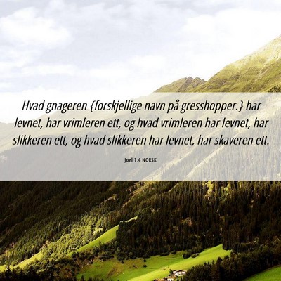 Picture 06 - Joel 1:4 NORSK - Hvad gnageren {forskjellige navn på - Bible Verse Picture