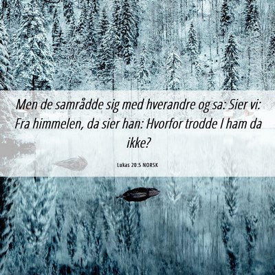 Picture 06 - Lukas 20:5 NORSK - Men de samrådde sig med hverandre og sa: Sier - Bible Verse Picture