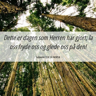 Picture 06 - Salmene 118:24 NORSK - Dette er dagen som Herren har gjort; la oss fryde - Bible Verse Picture