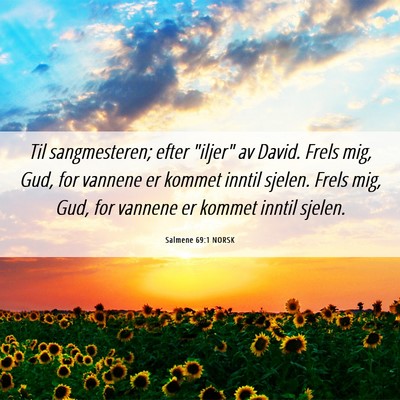 Picture 06 - Salmene 69:1 NORSK - Til sangmesteren; efter 