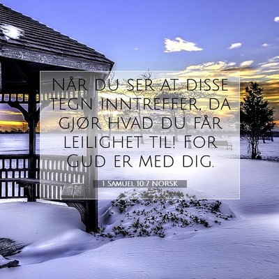 Picture 07 - 1 Samuel 10:7 NORSK - Når du ser at disse tegn inntreffer, da gjør - Bible Verse Picture