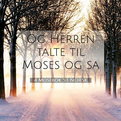Picture 07 - 4 Mosebok 5:1 NORSK - Og Herren talte til Moses og - Bible Verse Picture