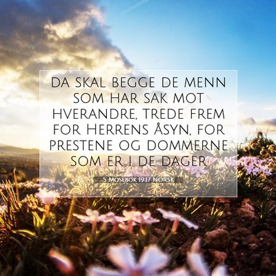 Picture 07 - 5 Mosebok 19:17 NORSK - da skal begge de menn som har sak mot hverandre, - Bible Verse Picture