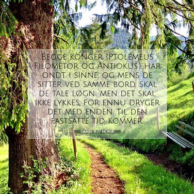 Picture 07 - Daniel 11:27 NORSK - Begge konger {Ptolemeus Filometor og Antiokus.} - Bible Verse Picture