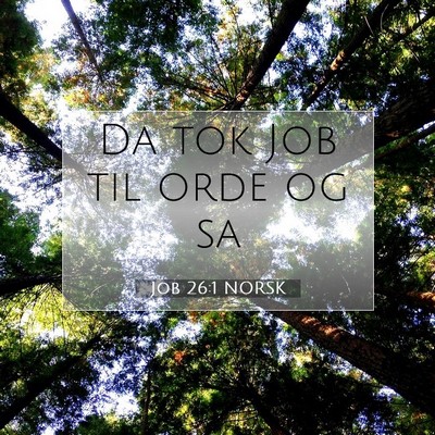 Picture 07 - Job 26:1 NORSK - Da tok Job til orde og - Bible Verse Picture