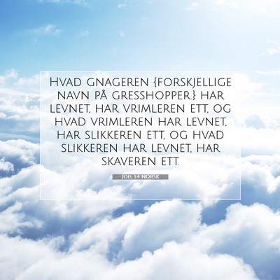 Picture 07 - Joel 1:4 NORSK - Hvad gnageren {forskjellige navn på - Bible Verse Picture