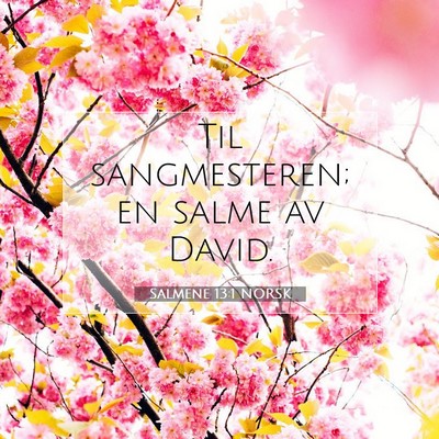 Picture 07 - Salmene 13:1 NORSK - Til sangmesteren; en salme av - Bible Verse Picture