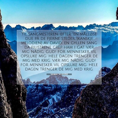 Picture 07 - Salmene 56:1 NORSK - Til sangmesteren; efter 