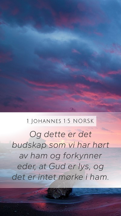 1 Johannes 1:5 NORSK Bible Verse Image