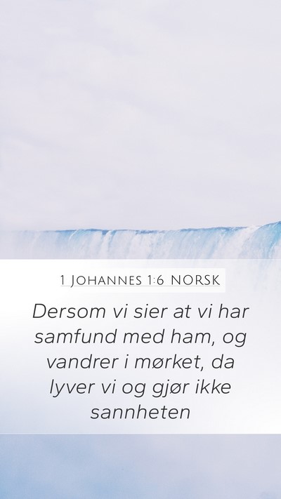 1 Johannes 1:6 NORSK Bible Verse Image