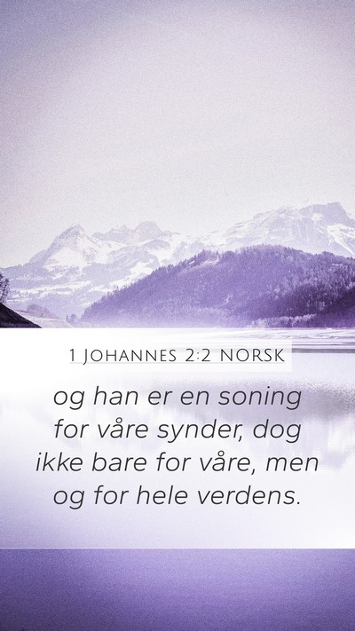 1 Johannes 2:2 NORSK Bible Verse Image