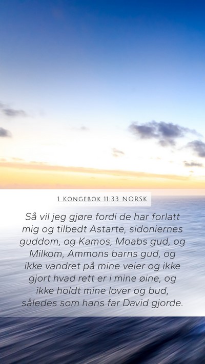 1 Kongebok 11:33 NORSK Bible Verse Image