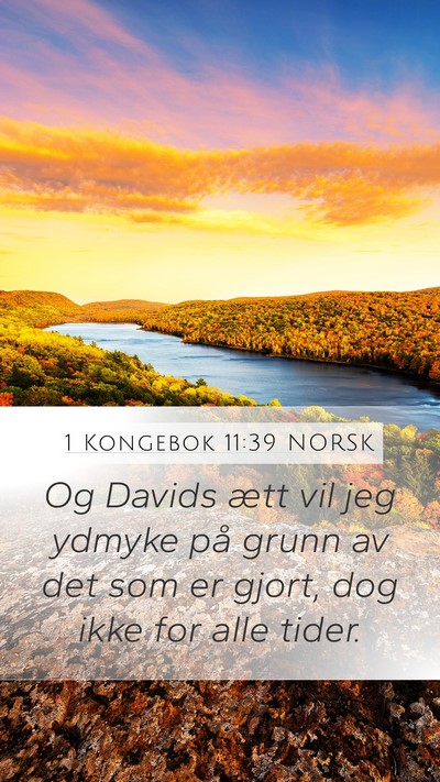 1 Kongebok 11:39 NORSK Bible Verse Image