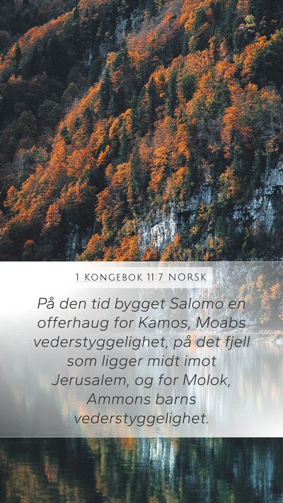 1 Kongebok 11:7 NORSK Bible Verse Image