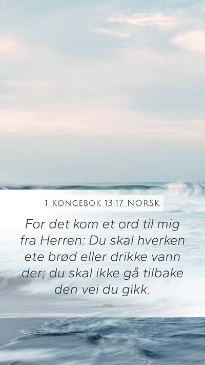 1 Kongebok 13:17 NORSK Bible Verse Image