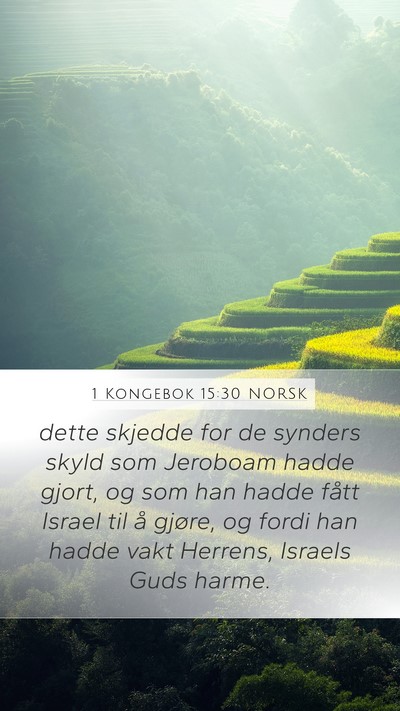 1 Kongebok 15:30 NORSK Bible Verse Image