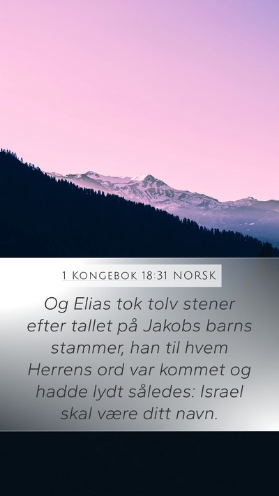 1 Kongebok 18:31 NORSK Bible Verse Image
