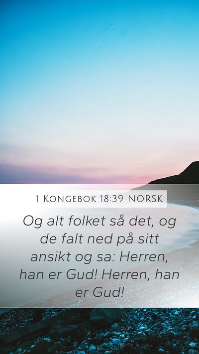 1 Kongebok 18:39 NORSK Bible Verse Image