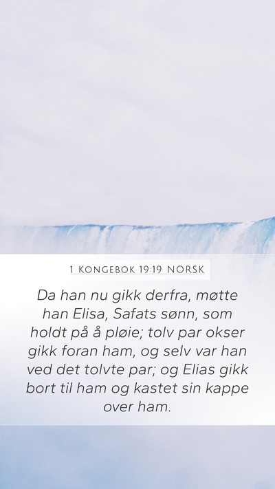 1 Kongebok 19:19 NORSK Bible Verse Image