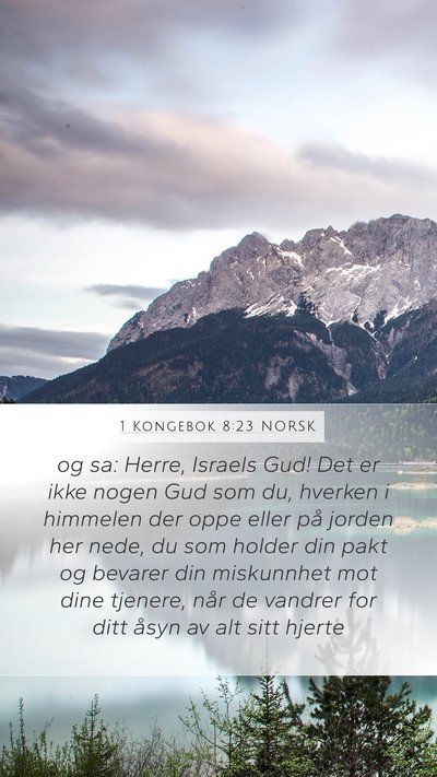 1 Kongebok 8:23 NORSK Bible Verse Image