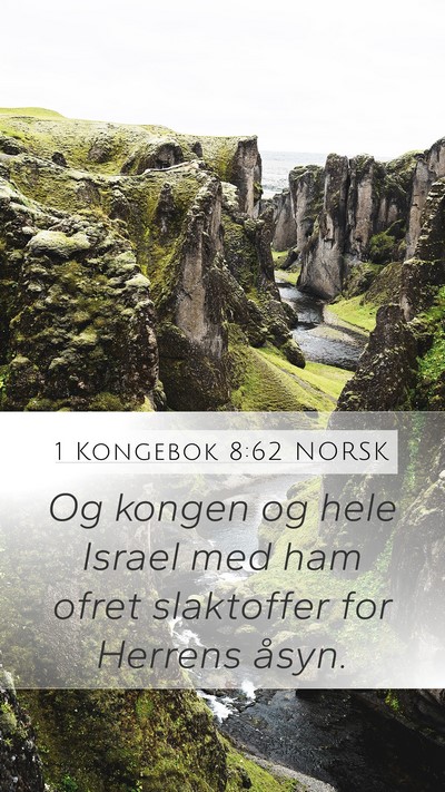 1 Kongebok 8:62 NORSK Bible Verse Image