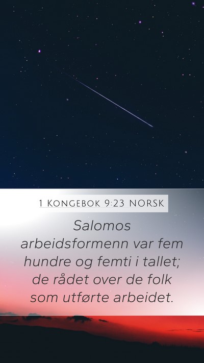 1 Kongebok 9:23 NORSK Bible Verse Image