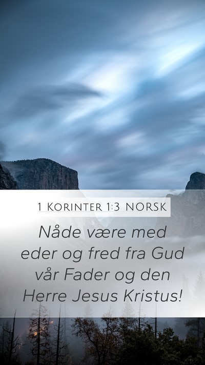 1 Korinter 1:3 NORSK Bible Verse Image
