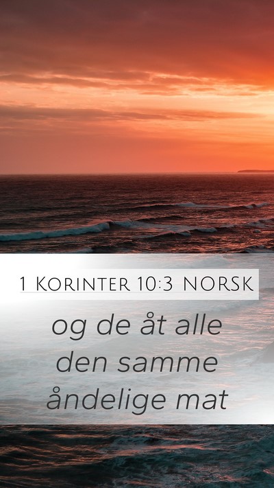 1 Korinter 10:3 NORSK Bible Verse Image
