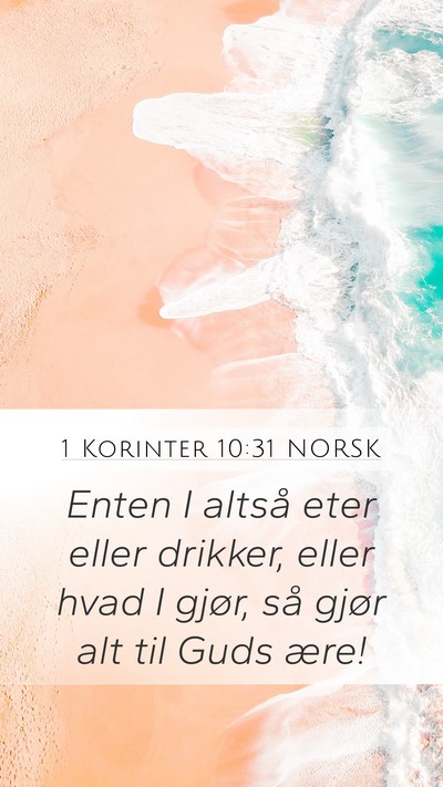 1 Korinter 10:31 NORSK Bible Verse Image