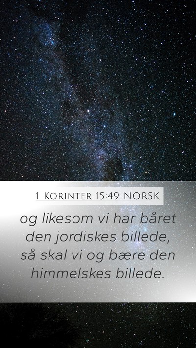 1 Korinter 15:49 NORSK Bible Verse Image