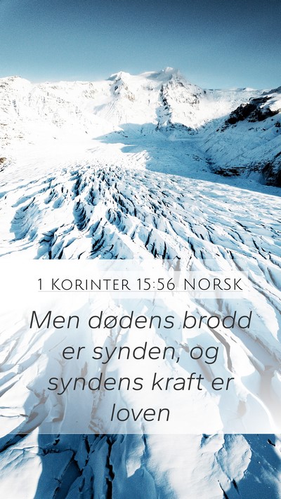 1 Korinter 15:56 NORSK Bible Verse Image