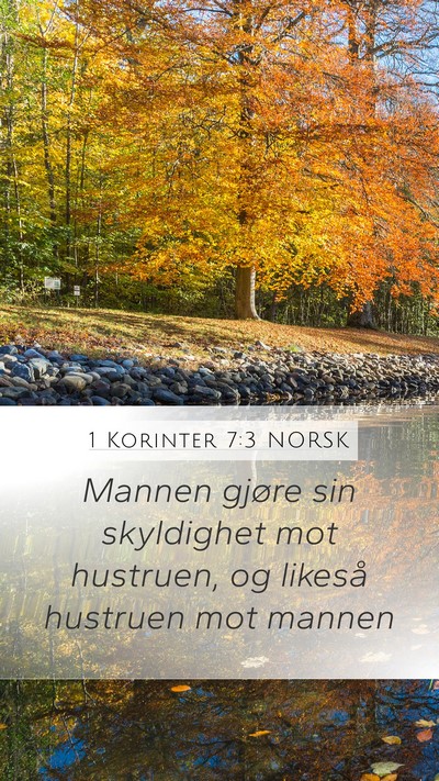 1 Korinter 7:3 NORSK Bible Verse Image