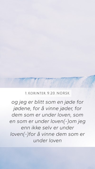 1 Korinter 9:20 NORSK Bible Verse Image