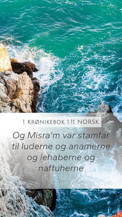 1 Krønikebok 1:11 NORSK Bible Verse Image