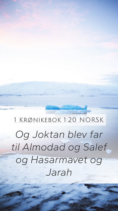 1 Krønikebok 1:20 NORSK Bible Verse Image