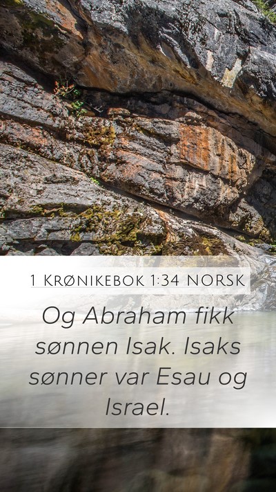 1 Krønikebok 1:34 NORSK Bible Verse Image