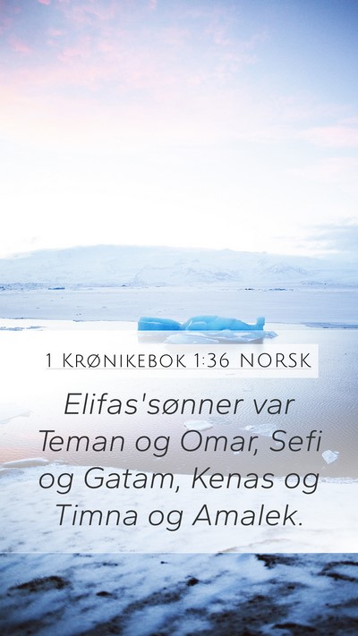 1 Krønikebok 1:36 NORSK Bible Verse Image