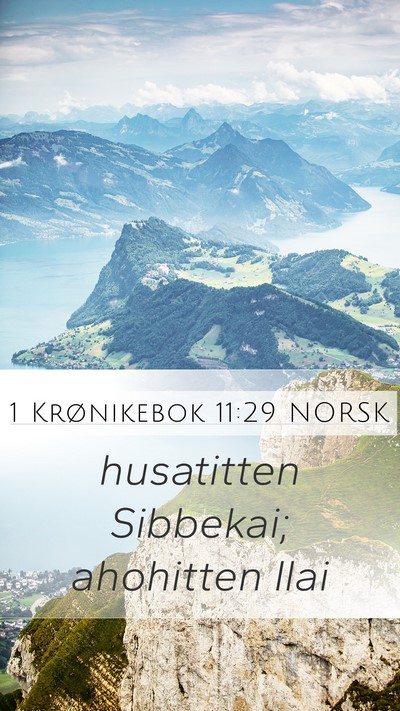 1 Krønikebok 11:29 NORSK Bible Verse Image