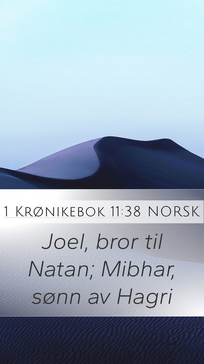 1 Krønikebok 11:38 NORSK Bible Verse Image