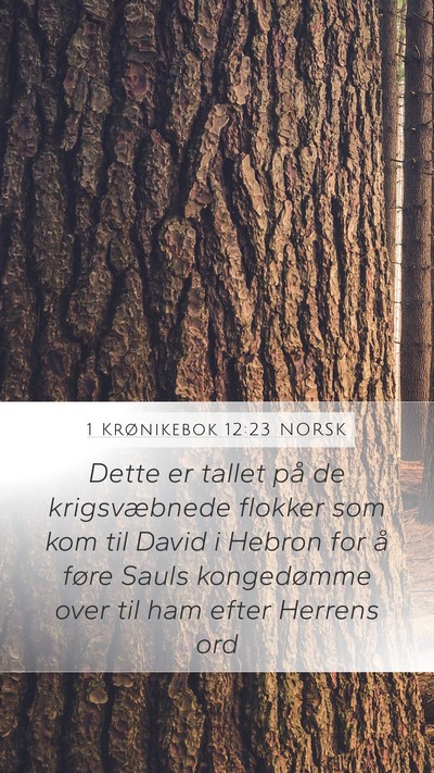 1 Krønikebok 12:23 NORSK Bible Verse Image