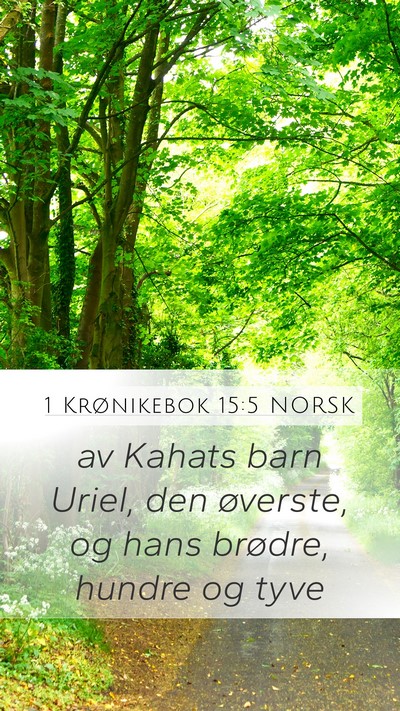 1 Krønikebok 15:5 NORSK Bible Verse Image