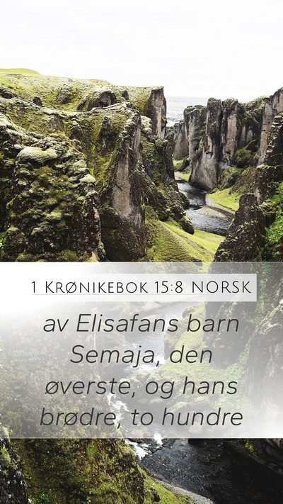 1 Krønikebok 15:8 NORSK Bible Verse Image