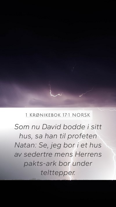 1 Krønikebok 17:1 NORSK Bible Verse Image