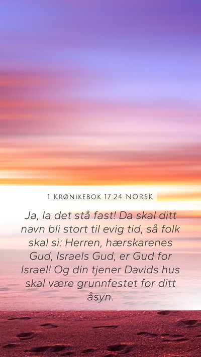 1 Krønikebok 17:24 NORSK Bible Verse Image