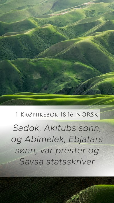 1 Krønikebok 18:16 NORSK Bible Verse Image