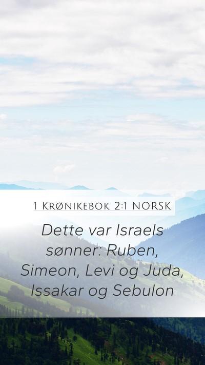 1 Krønikebok 2:1 NORSK Bible Verse Image