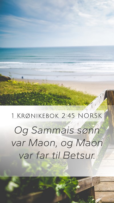 1 Krønikebok 2:45 NORSK Bible Verse Image